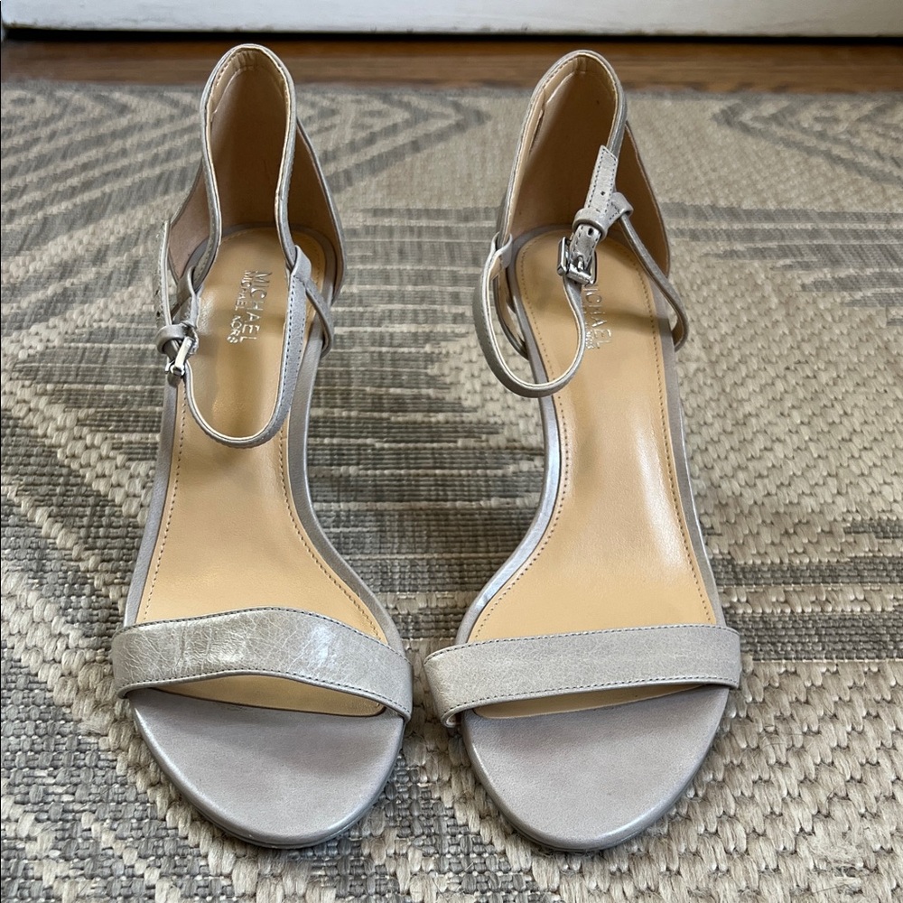 Michael Kors Heeled Sandals in Gray Size 7.5